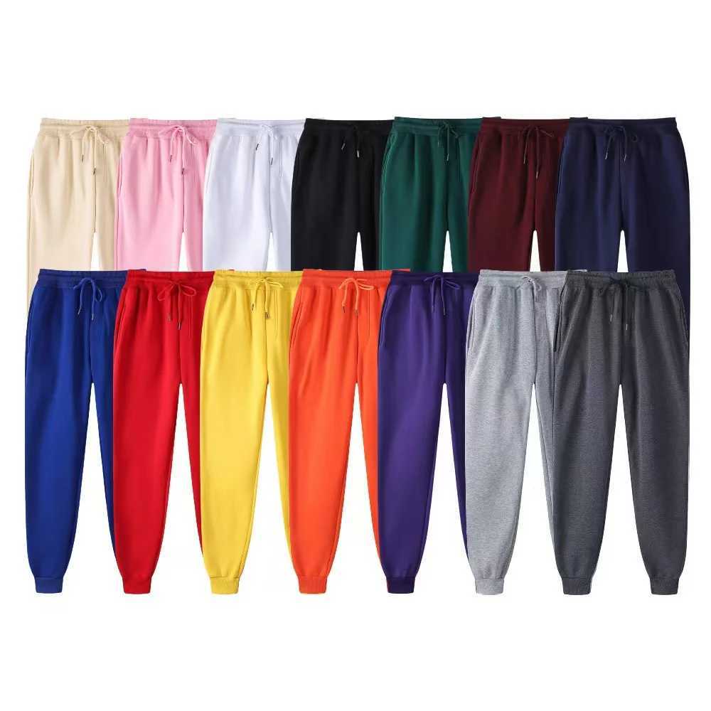 Mens casual pants autumn and winter wool sports pants mens running and athlete sports gym Trouser fashion solid color sports pants W250318