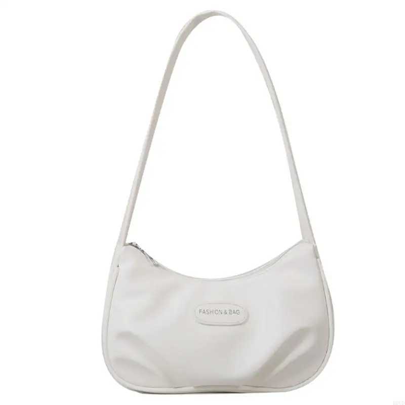 D0UD Underarm Bag Makeup Bag PU Armpit Bag Black/White/Sier/Brown/Rose Red/Green Z250318
