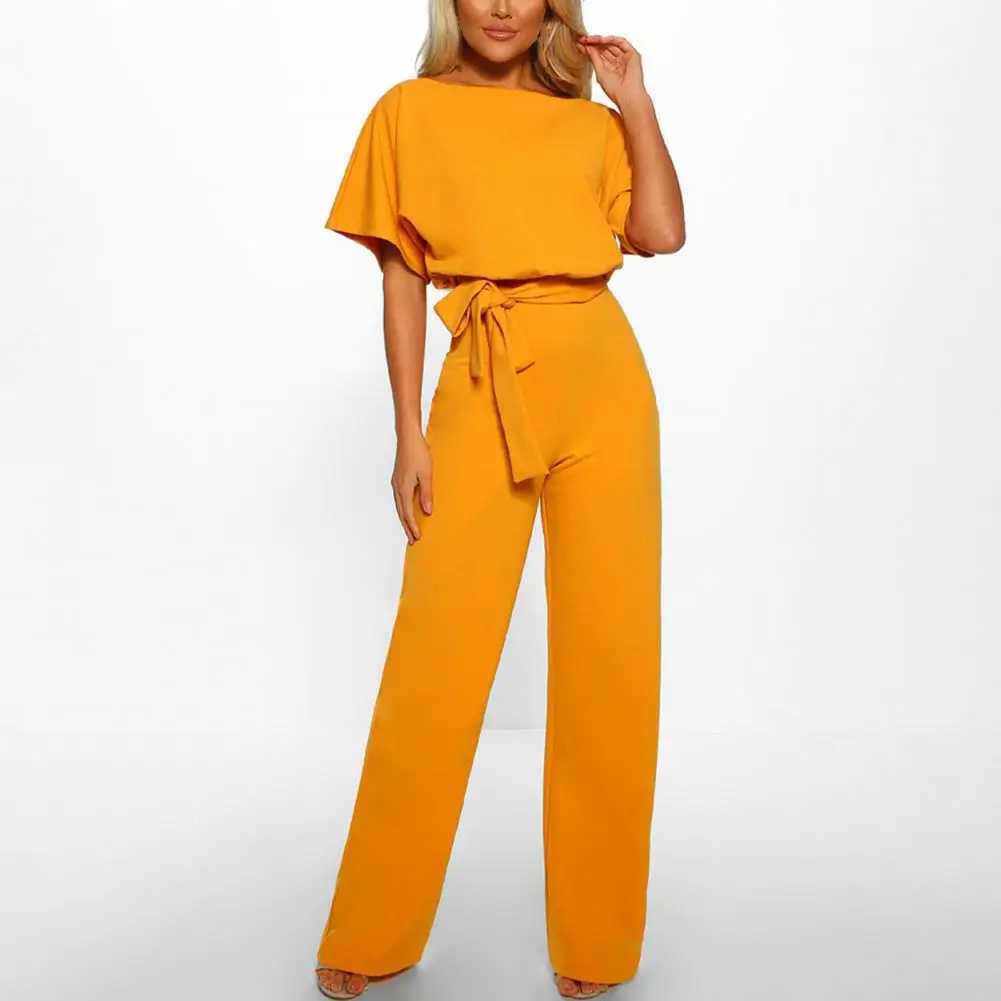 Womens jumpsuit elegant womens tight waist ultra-thin jumpsuit elegant jumpsuit X250318