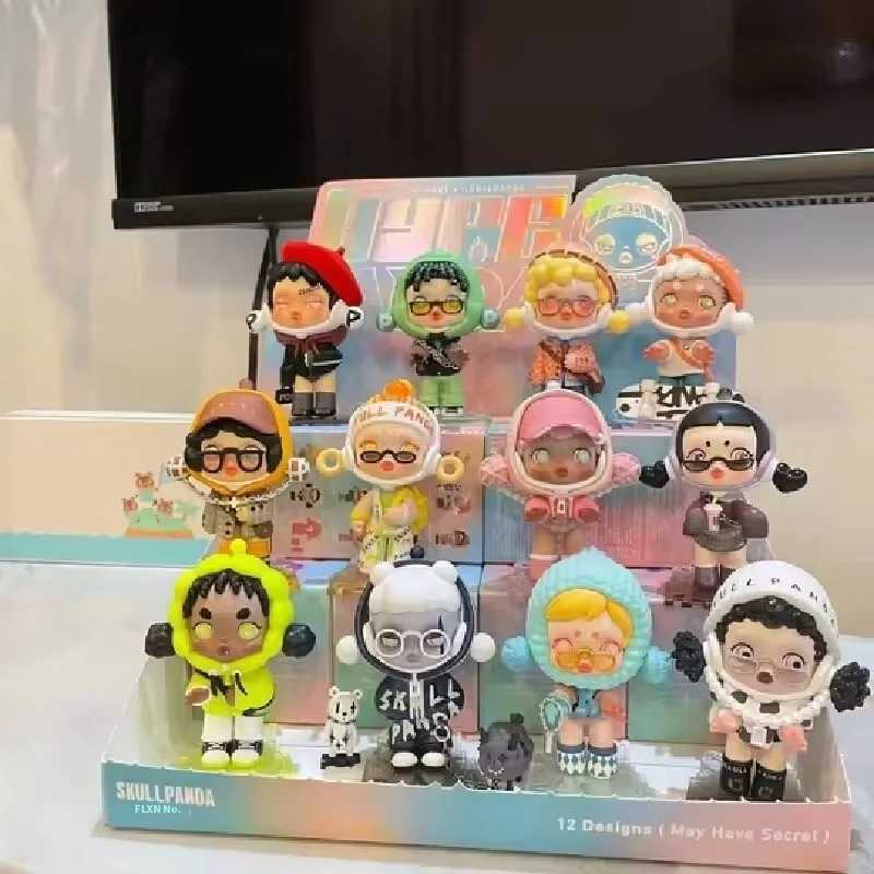 Hot Skullpanda Hype Panda Series Mystery Box Toy Sp2 Generation Blind Box Desktop Decoration Childrens Toy Birthday GiftT250318