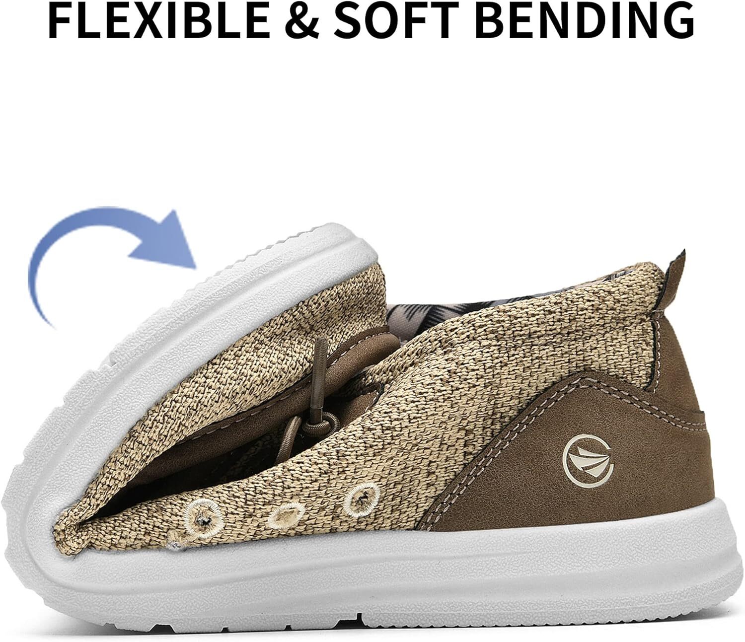 Men's single kick loafers | Arch support insoles | Men's shoes | Comfortable and lightweight men's casual loafers