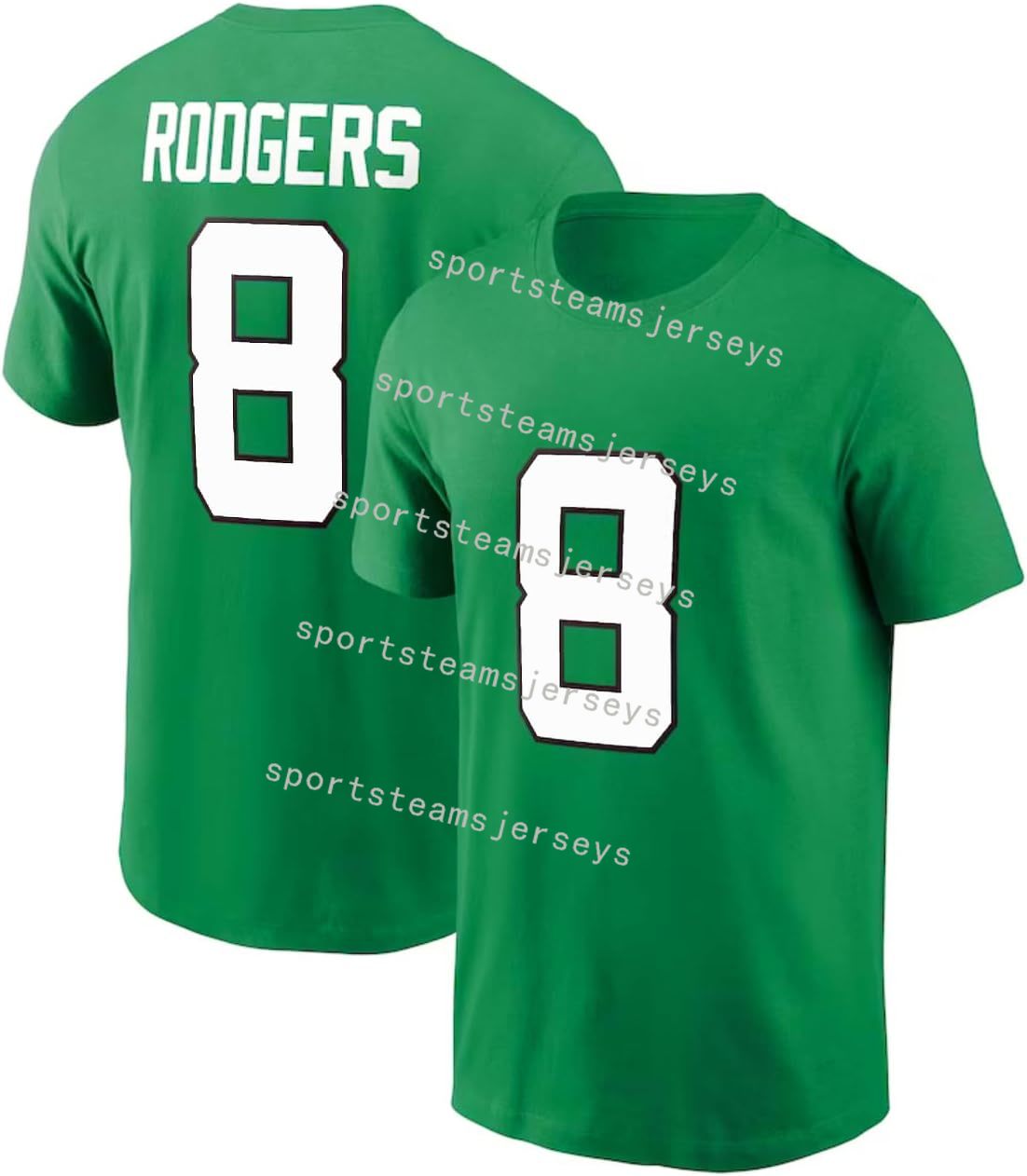 Aaron Rodgers 8 New York Football Cotton T-Shirt Jersey Men's