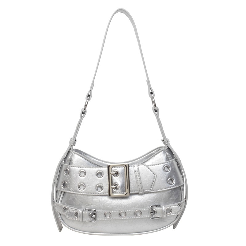 Personalized Fashion Designer Niche Women s Saddle Bag Trendy Handbag High quality Underarm Bag Leather Light Luxury Cross Shoulder Crescent Bag Hand 
