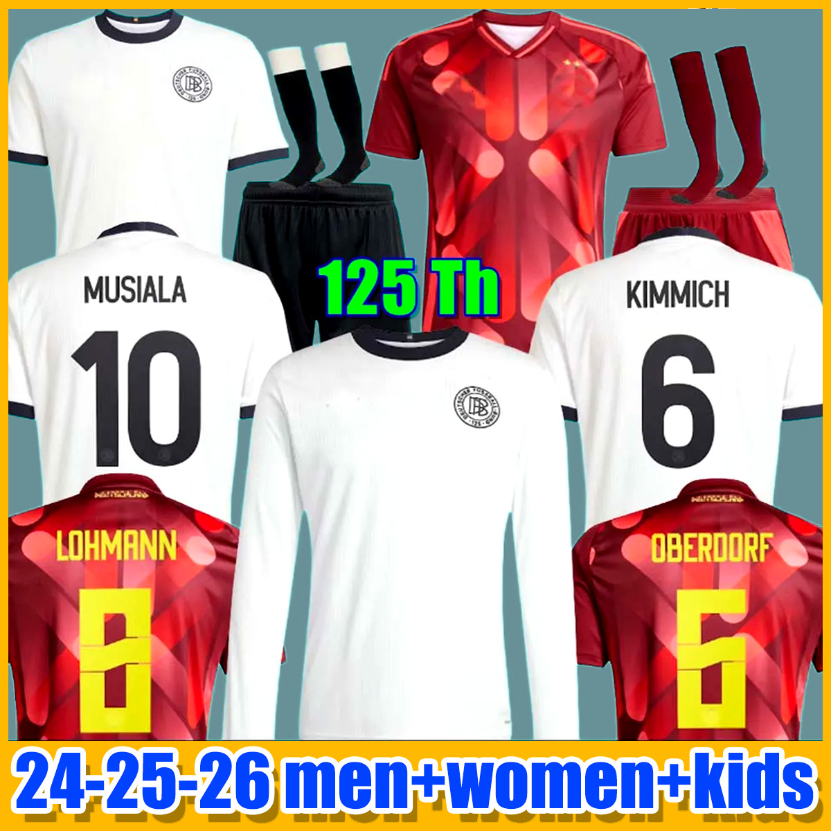 125 Year Anniversary 2025 football jersey Germany jersey long woman Soccer Jerseys 2024 Player Version HUMMELS KROOS GNABRY MUSIALA MULLER HAVERTZ 99
