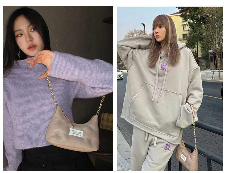 High Version Mm6 Liu Wen, Same As Hobo Mini Underarm Leather Diagonal Straddle Bag For Women