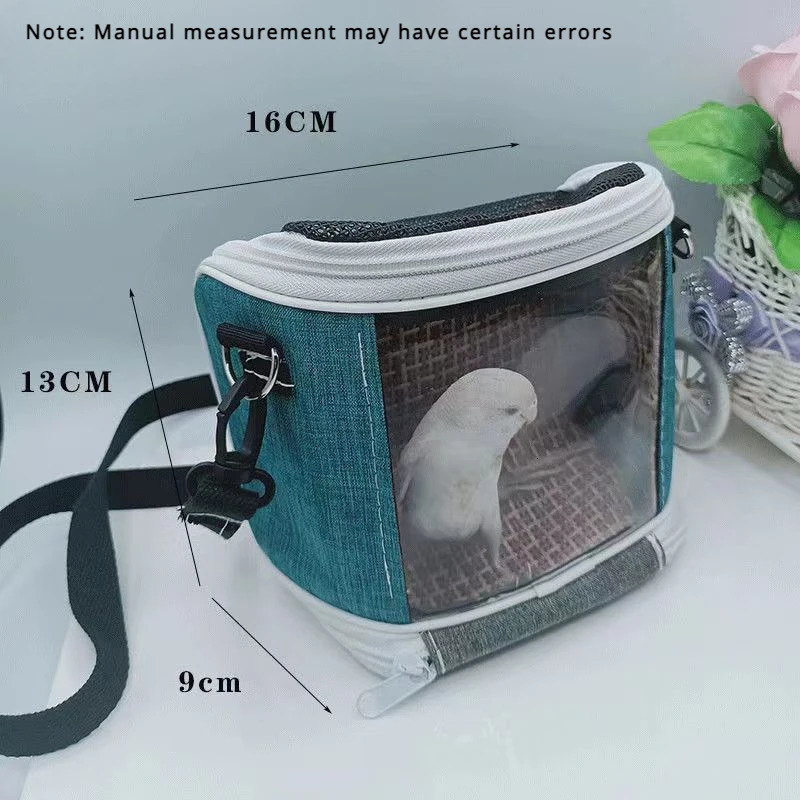 Portable pet birdcage parrot breathable detachable hamster flying kangaroo travel bag accessories Guinea pig 250318
