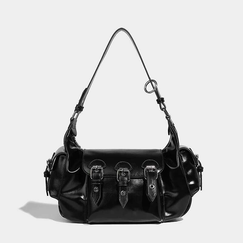 Moto & Biker Underarm Bags For Women Designer Handbags And Purses 2025 New In Vintage Commuting Belt Buckle Y2k Shoulder