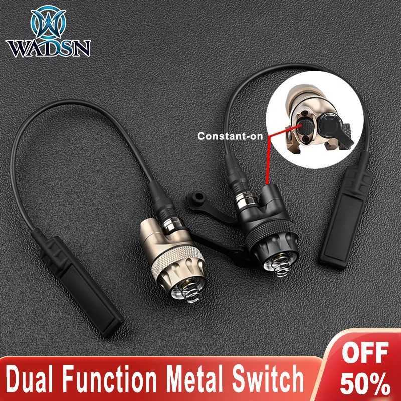 WADSN Matal M300 M600 Tactical Flashlight Tail Cap Switch Airsoft Scout Light Remote Dual Function Pressure Switches Constant on X250318