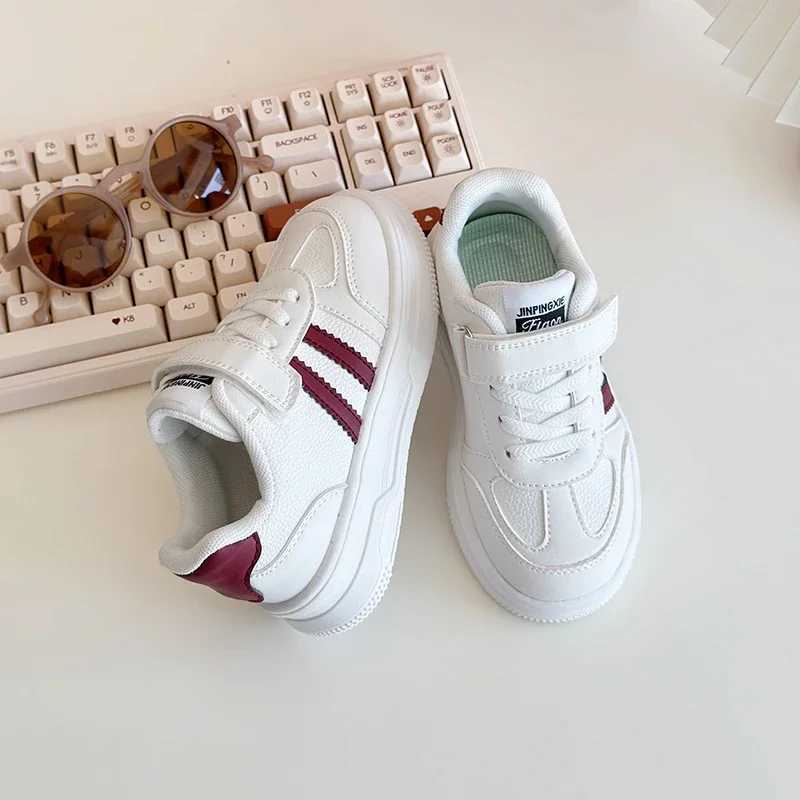 Kid Sneakers Silver Beige Non-slip New Sneakers for Children Boy Fashion Causal Versatile Girls Running Sports Shoes Hook Loop W250318