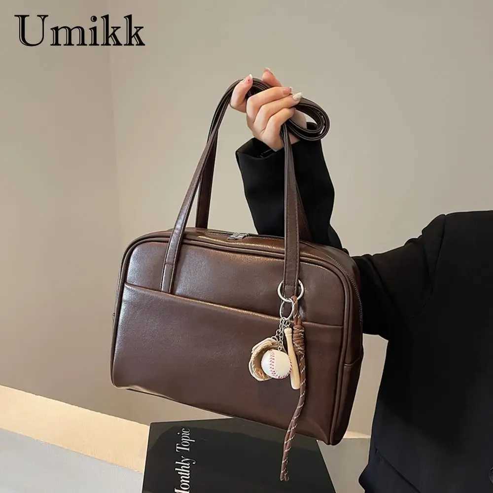 Wenpu shoe bag fashionable armrest bag large capacity Fi bottom bag zipper fashionable homeless bag retro shoe bag Y250318