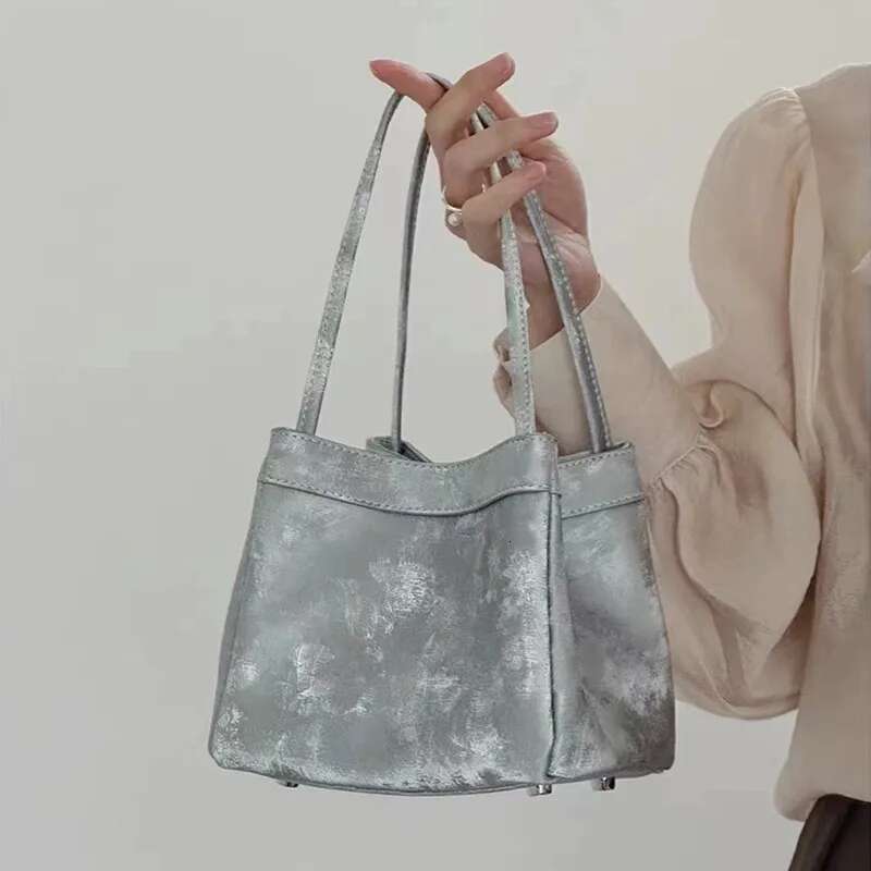 Custom Name Initials Bucket Tote Bags For Women Designer Handbags Purses 2024 New In Fashion Underarm Shoulder Crossbody