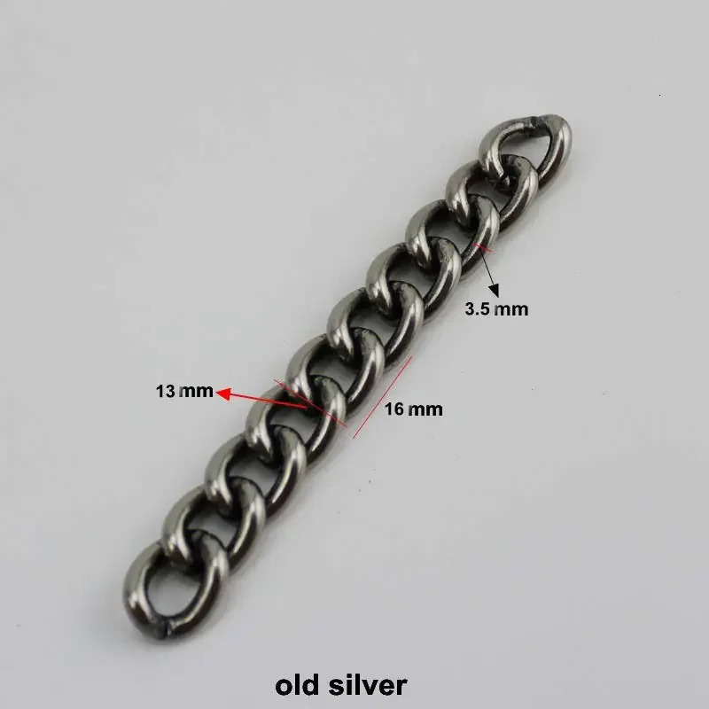 1Meter 11MM 13MM 17MM 22MM Aluminium Chain Light weight Chain For Handbag Purse Adjusted Strap Handbag Straps Bag Accessories 250318