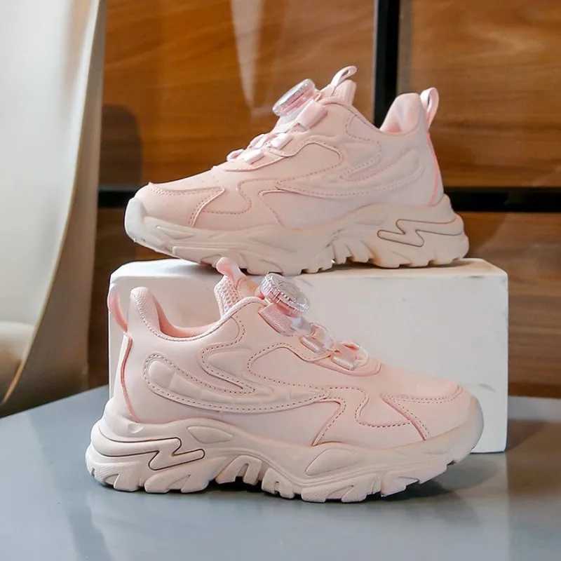 2024 new anti slip leather childrens sports shoes suitable for girls casual walking shoes anti slip childrens sports shoes W250318