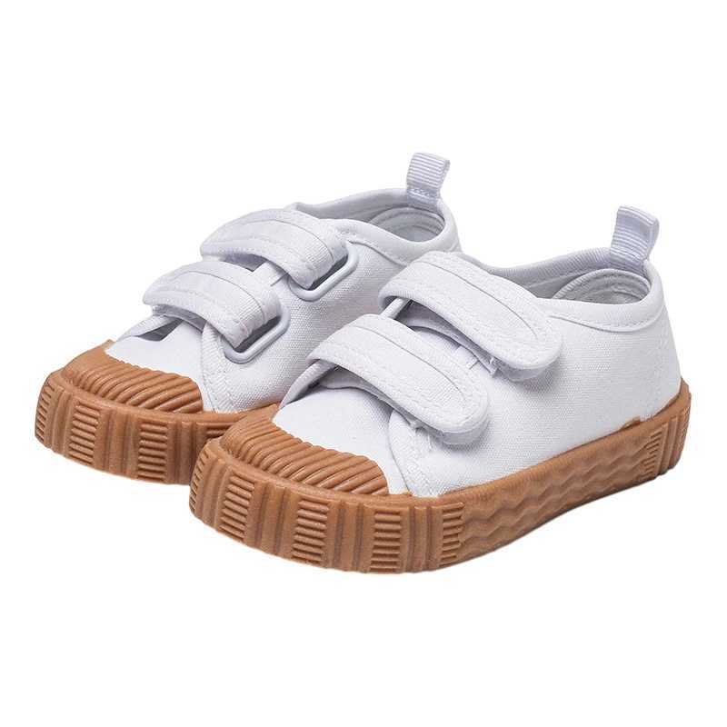 Childrens canvas sports shoes childrens black non slip casual shoes breathable and comfortable running shoes for boys and girlsXJ250318