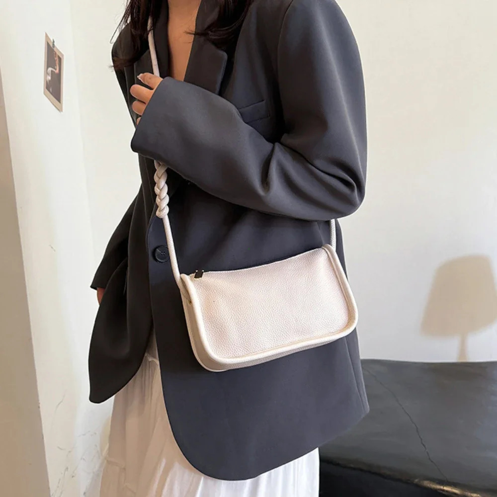 100%Real Cowhide Genuine Leather Sac Fashion Women Crossbody Bags for Ladies New High Capacity Shoulder Bag Handbag Female Purse R250318