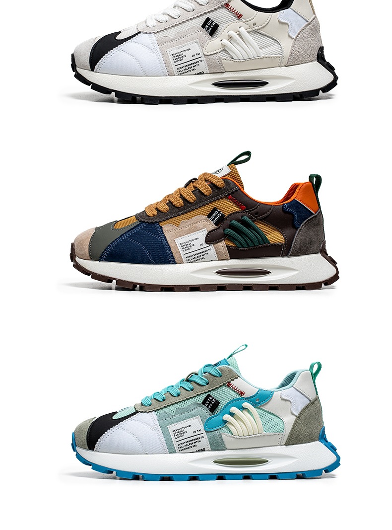 men's new lightweight thick-soled sports shoes men's trendy all-match low-top casual sneakers