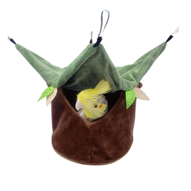 Pet Bird Cages Parrot Nest Warm Hammock for Hamster Squirrel Guinea Pig Sleeping Bed Hanging Cage Accessories 250318