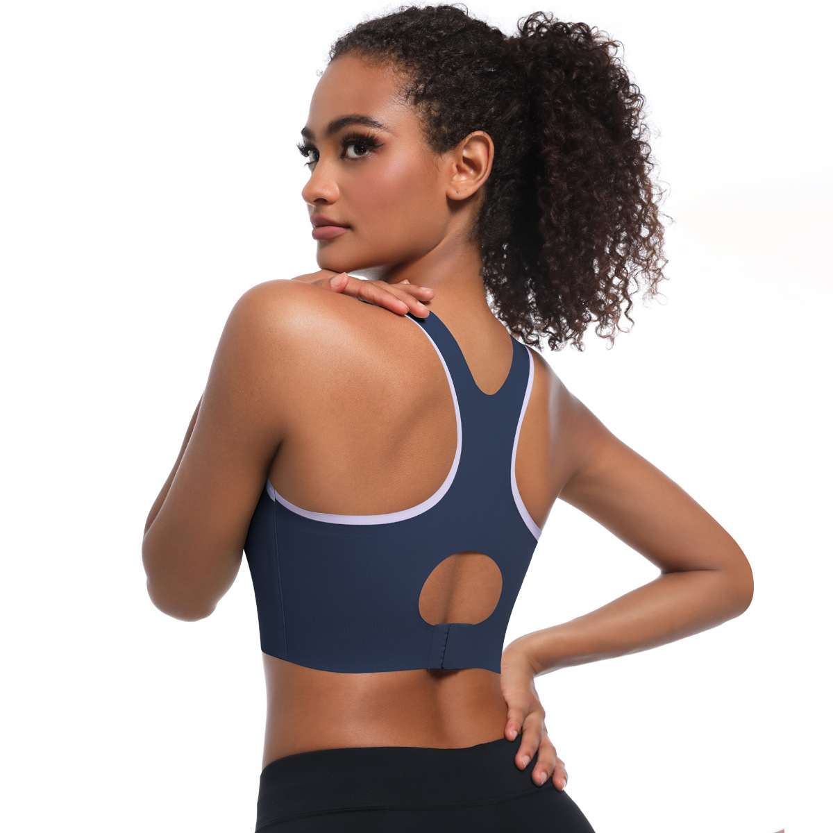 New tracksuit dual seamless nude sports bra for women, fixed cup fitness vest bra, yoga suit top leggings