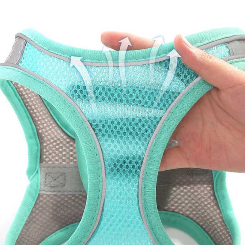 Cat Strap Set Adjustable Dog Collar for French Bulldog Strap Vest Puppy Chihuahua Pet Outdoor Walking Lead StrapT250319