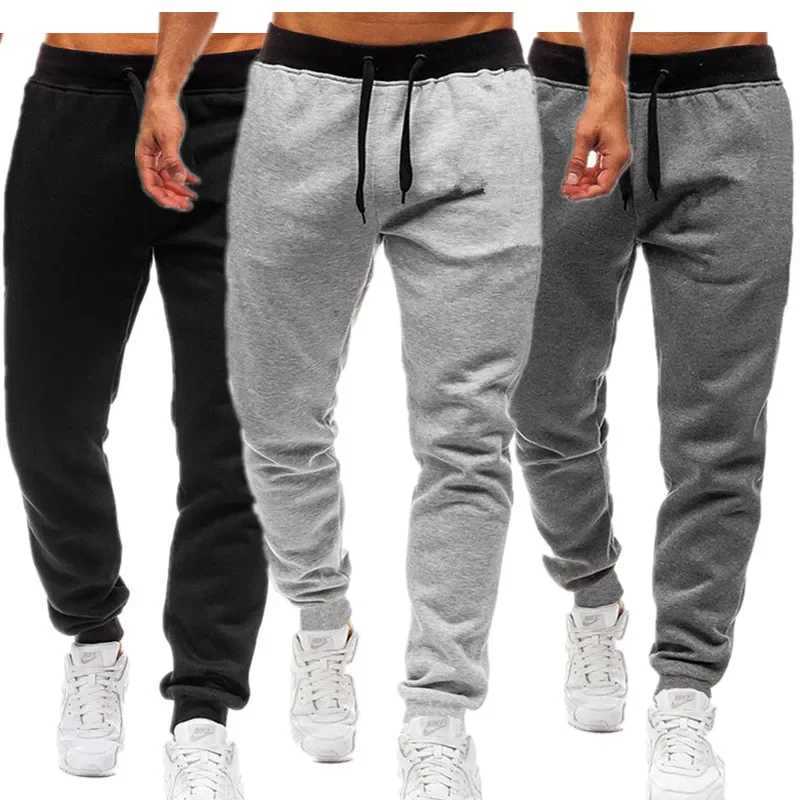 2024 new Men Cargo Jogger Pants Autumn Hip Hop Street wear Loose Trousers Multi Pocket Solid Color Overalls GYM Sports Wear W250318