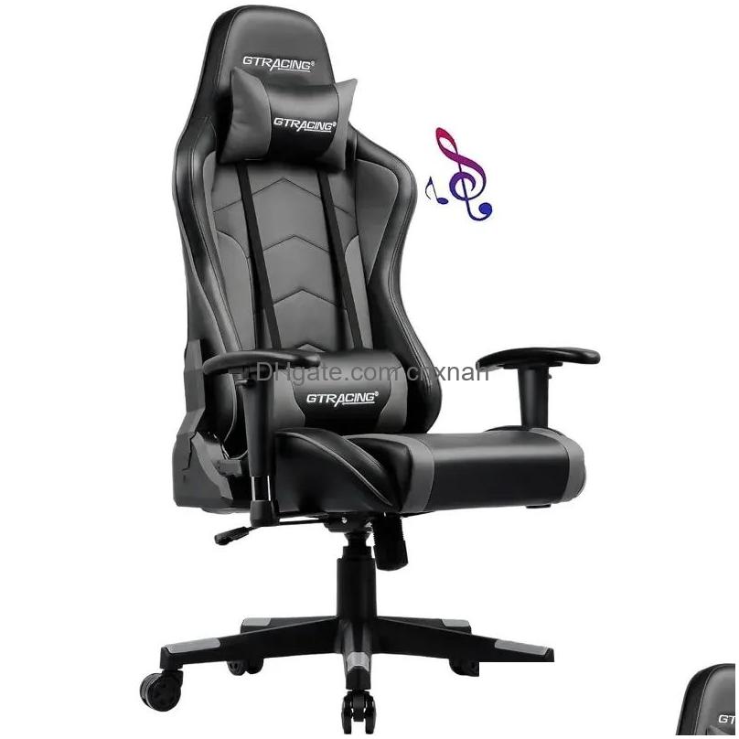 Other Furniture Ergonomic Gaming Desk Chair With Bluetooth Multifunctional Heavyduty 2024 Design Drop Delivery Home Garden Otn0W