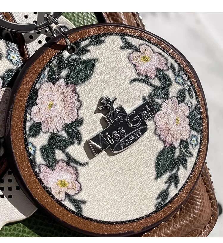 High Quality Textured Leather Ral Printing Square Box Fashion Rivet Women's Handbag Lady Purse Female Shoulder Messenger Bag