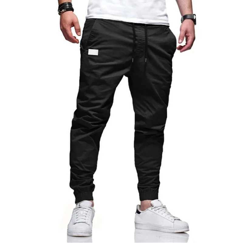 2024 new cargo pants mens loose straight sportswear solid color sportswear Versatile Joggers woven casual mens Trouser W250318