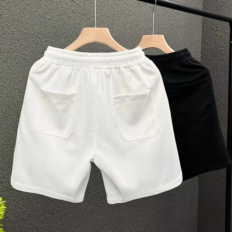 High End Casual Shorts Mens Summer Trend Thin Style Trendy Sports Slim Fit Five Quarter Pants Streetwear Fitness 250317