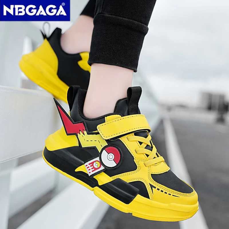 Four season sports childrens sports shoes outdoor boys classic running shoes Pu leather childrens walking shoes casual W250318