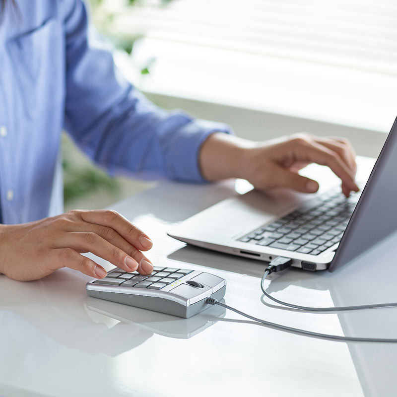 ione SCORPIUS N4BTG Wireless Numerical Keypad bluetooth Mouse SCORPIUS-N4 Wired Numerical Mouse Keypad Industrial mouse bank use