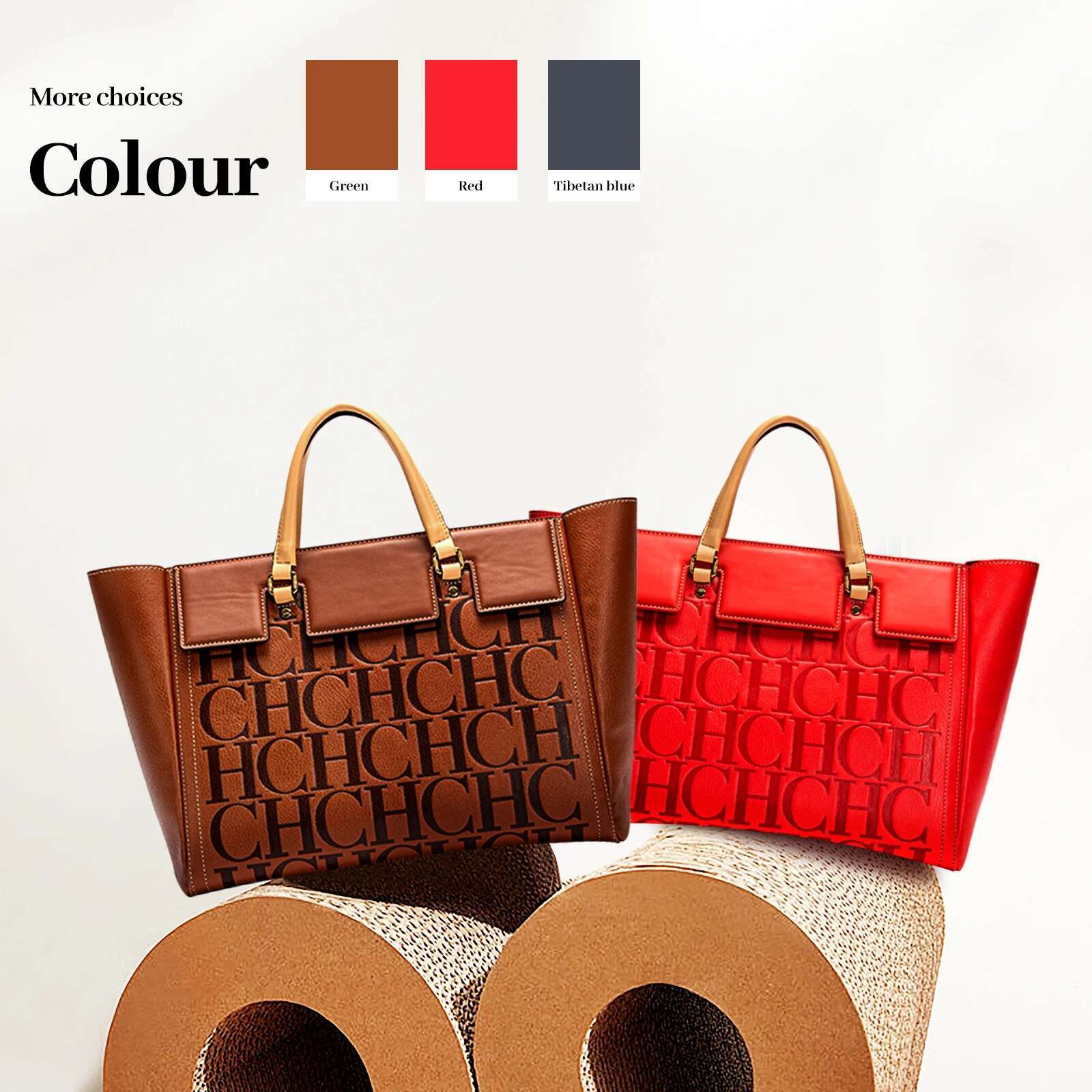 Women's Leather Handbag Large Capacity Business Tote hot for Work & Travel