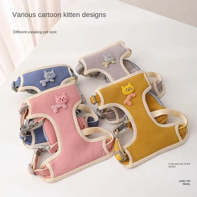 Dog Harness with Leash Set Pet Snack Bag Dog Backpack Harness for Small Large Dog Outdoor Travel Cat Collar PersonalizedT250318