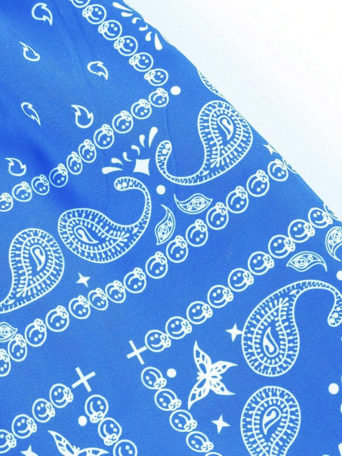 Men's Boho Paisley Scarf Print Shorts Drawstring Waist Tribal Pocket Summer Shorts Fashionable printed shorts
