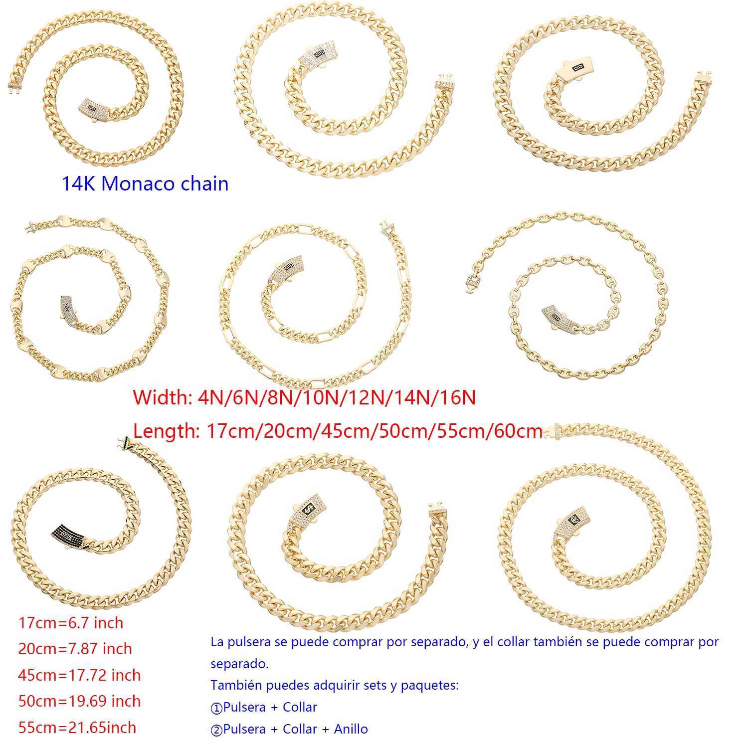 New Monaco Chain Zircon Diamond Necklace Cocktail Party Owner Luxury Jewelry W250318