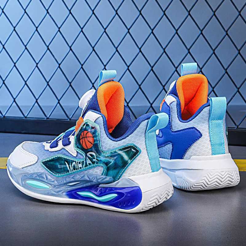 New leather childrens outdoor running shoes boys shoes sports shoes fashionable and casual walking shoes non slip basketball shoes for studentsXJ25031
