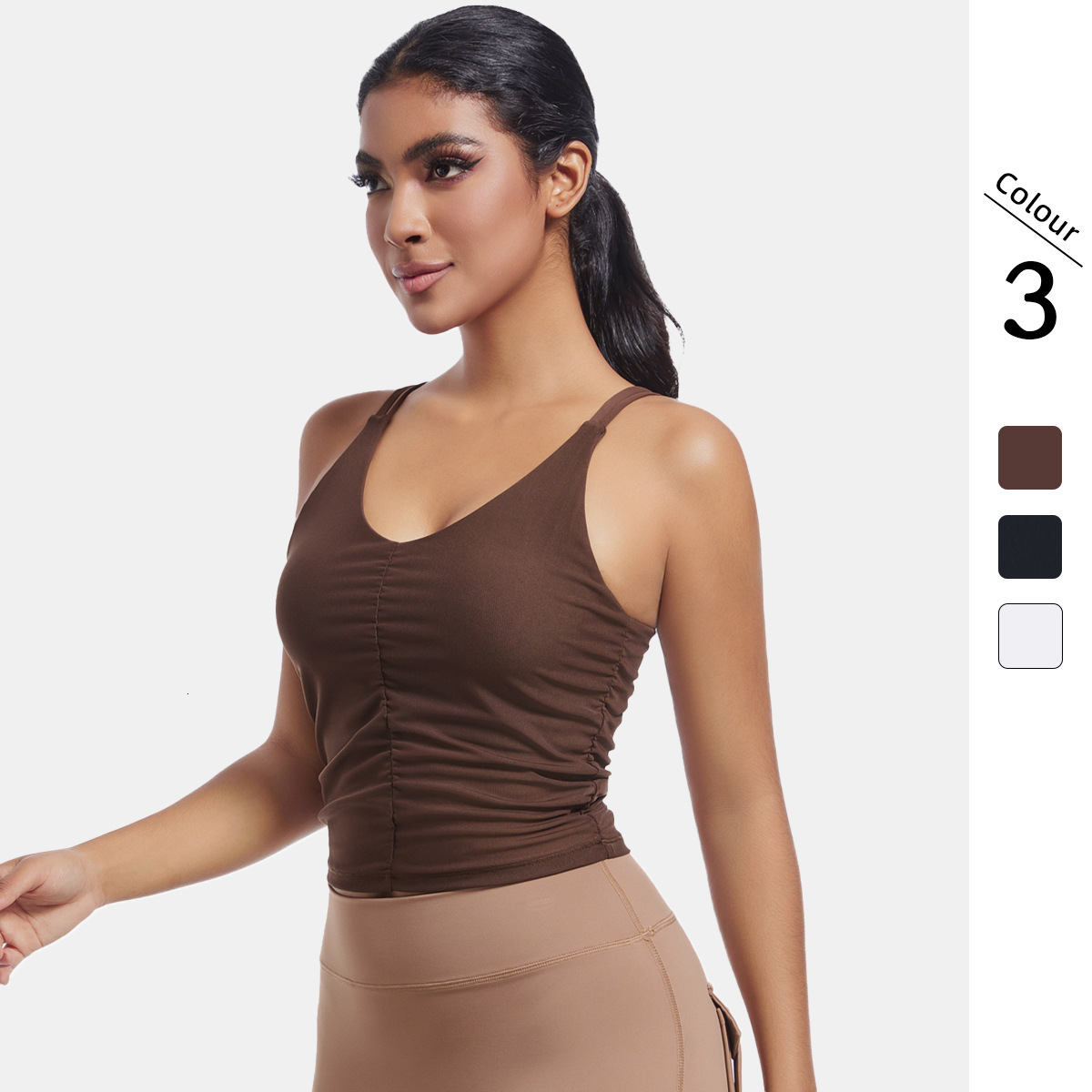 New tracksuit Solid Color Back Mesh Splicing Underwear Tight Sports Running Fitness Yoga Clothes Vest for Women leggings