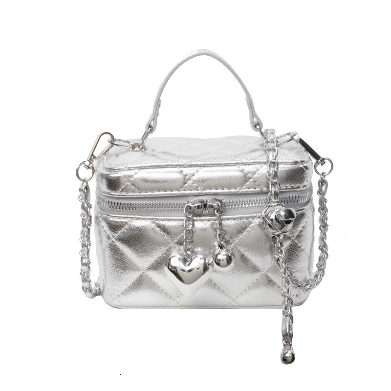 Fashion Diamond Checkered Embroidery Thread Temperament Mini Small Square Bag Handbag 2025 New Original Designer Women s Handbag Casual Chain Wallet S