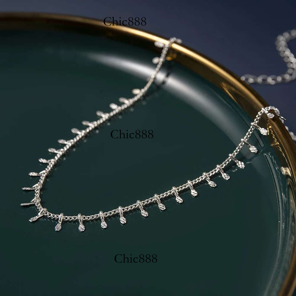 Fashion Gold Color Tassel Pendant Chain For Women Bohemia Punk Short Choker Necklace Jewelry Accessories