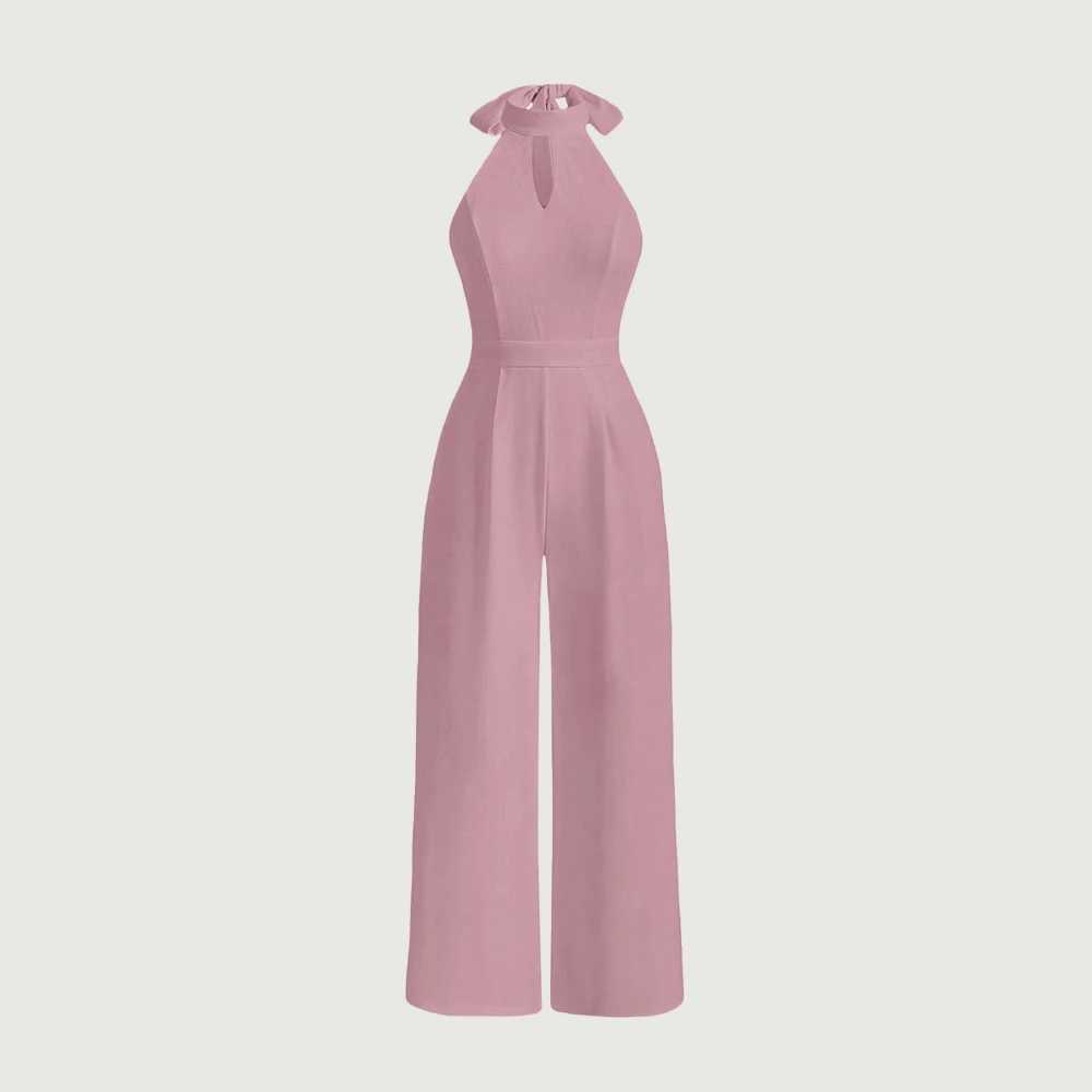 Mia Muse jumpsuit all season fashionable Korean cut flat shoulder camisole collar straight ankle casual womens jumpsuit X250318