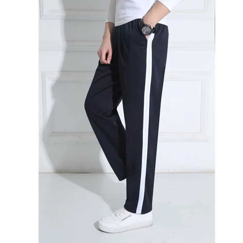 Unisex New Pants Casual Sweatpants Striped Bastic Trousers Pants Men Joggers Simple Work Pants W250318