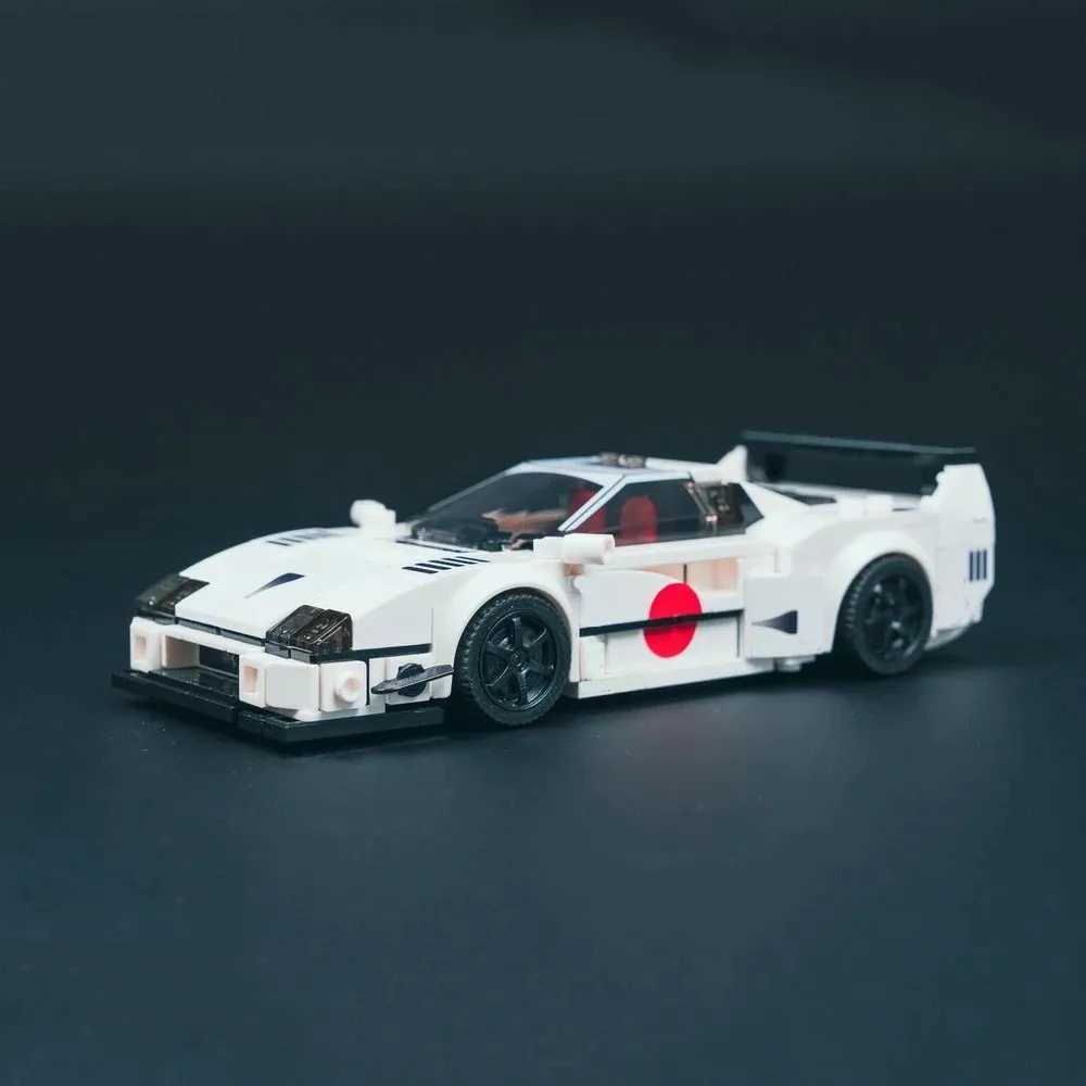351 MOC Speed Champion DIY Walk F40 Building Blocks Splicing Assembly Model Toy Bricks Childrens Birthday Gifts W250318