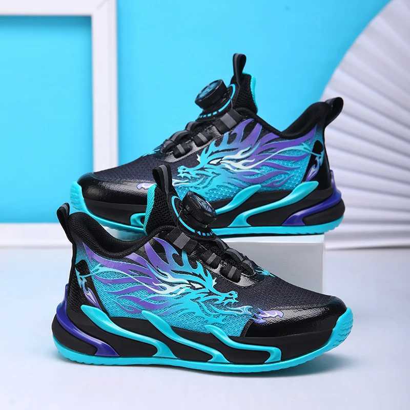 Childrens sports shoes outdoor sports flat comfortable mesh breathable trendy basketball 2025 childrens running shoesXJ250318