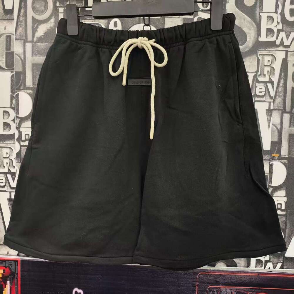 American high street fashion brand summer solid color loose casual five quarter shorts