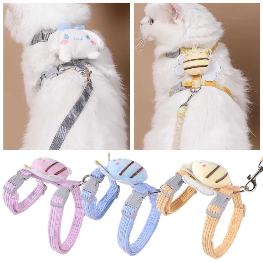 Cat Products Pet Traction New Cute Pattern Comfortable Dog Collar Adjustable Long Strip Pet Safety BeltT250318
