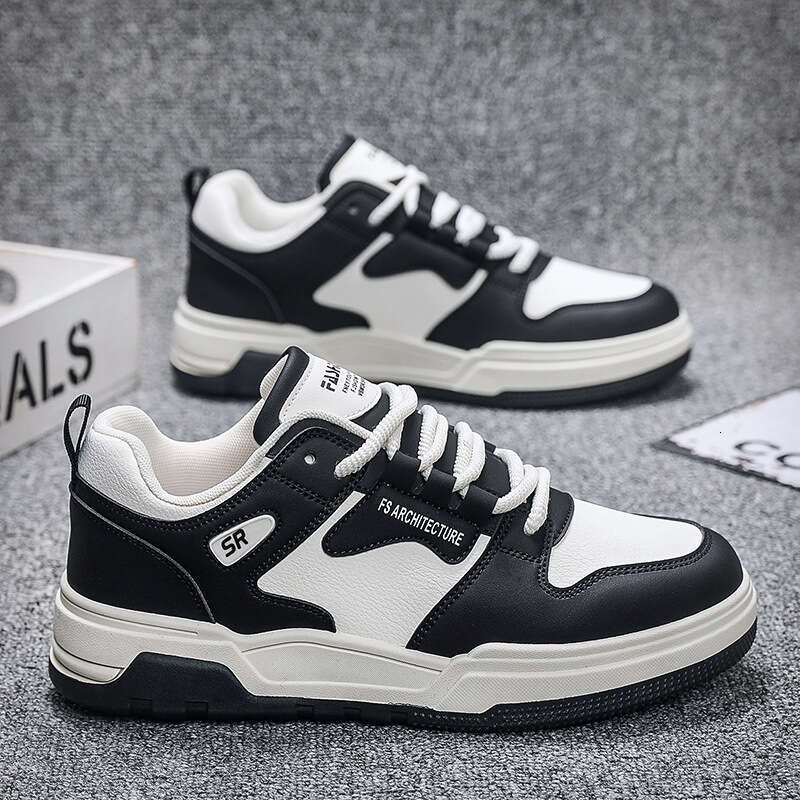 2025 Spring New Lightweight Anti slip Versatile Trendy Student Casual Thick Sole Board Breathable Men's Shoes