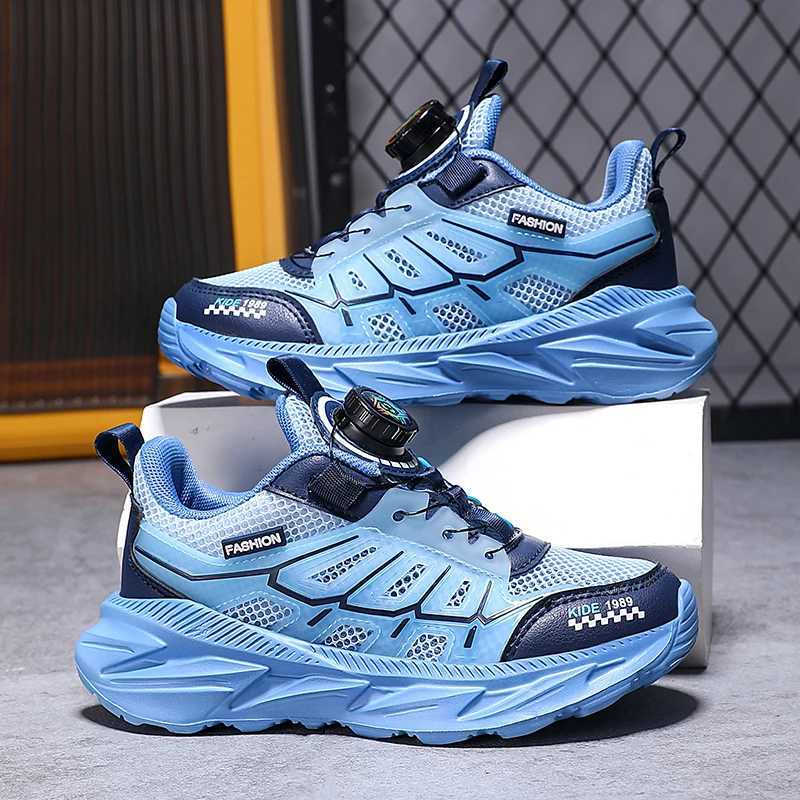 Boys Basketball Sports Shoes for Boys Running Shoes Kids Lightweight Shoes Childrens Sneakers Rotary Buttons Outdoor Shoes W250318