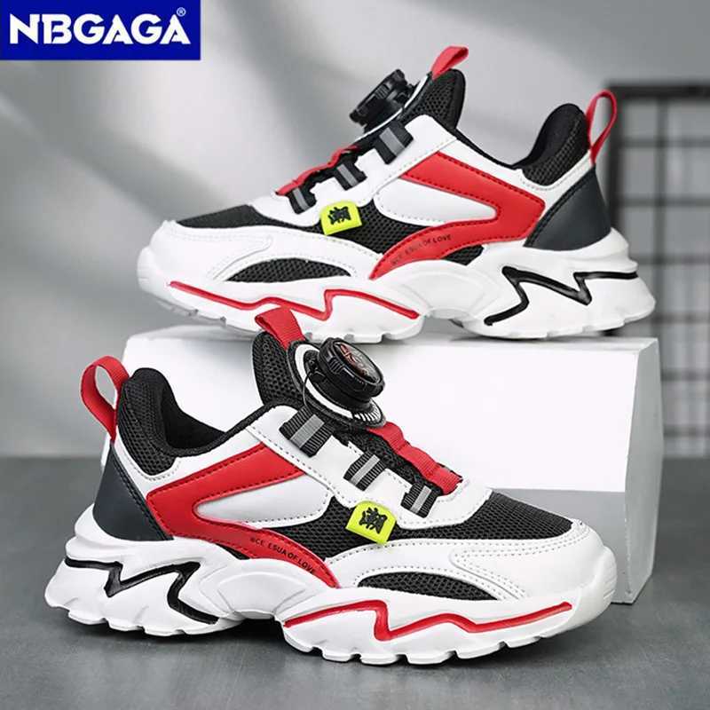 Childrens shoes boys running sports shoes coaches sports shoes big childrens breathable mesh school shoes soft soled casual walking net W250318