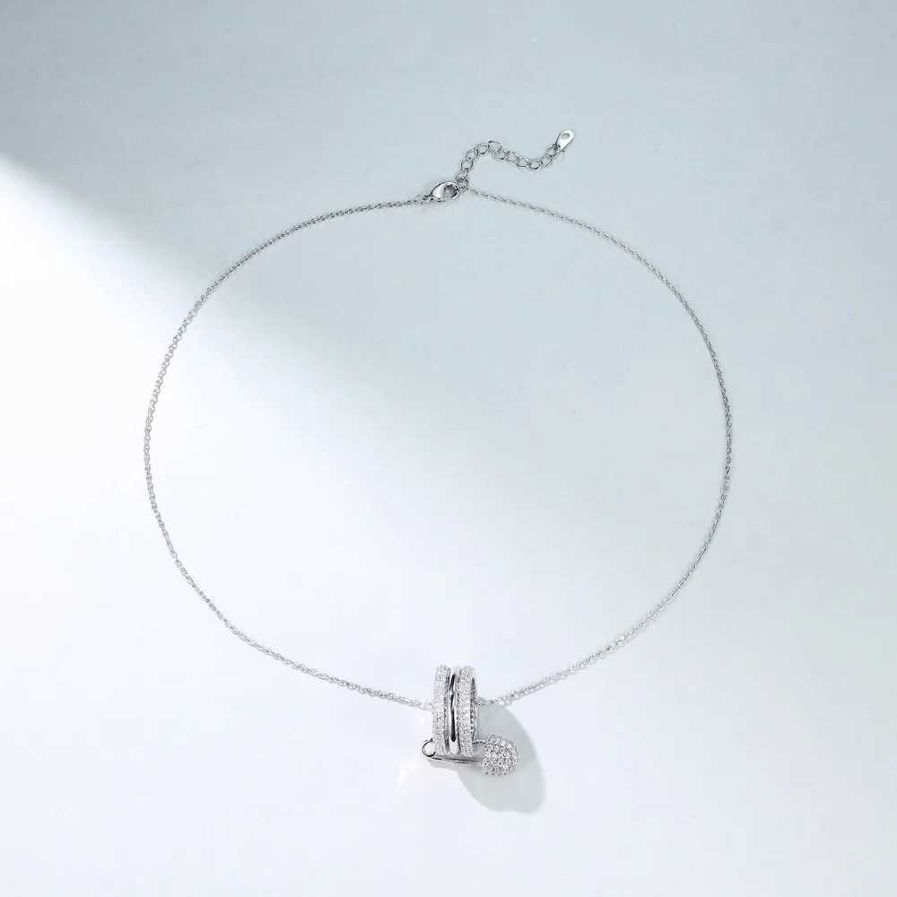 Womens Safety Pin Necklace Sparkling Simple Pendant Necklace Fashionable Cute Jewelry Gift W250318