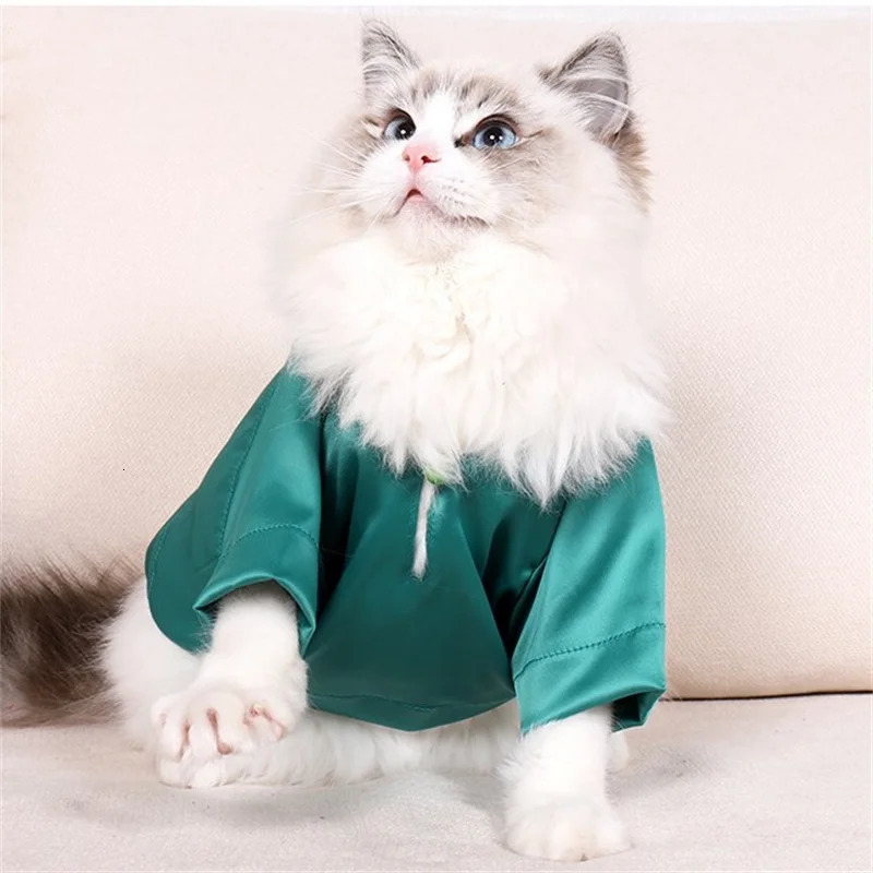 Ramadan Colorful Cat Clothing Dog Shirt Baju Raya Kuching 250318