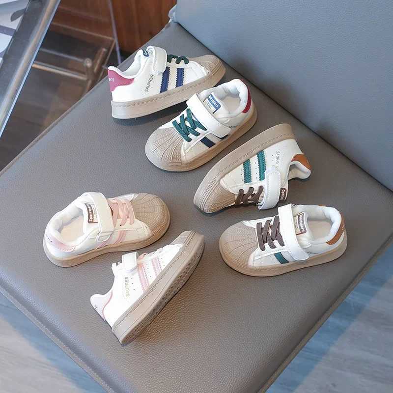 Children Shoes Casual Fashion Outdoor Hang Out Boy Sports Shoes Lightweight Stripes Breathable Running Sneakers for Girls H07255 W250318